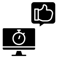 Network quality speed glyph icon. Can be used for digital product, presentation, print design and more.