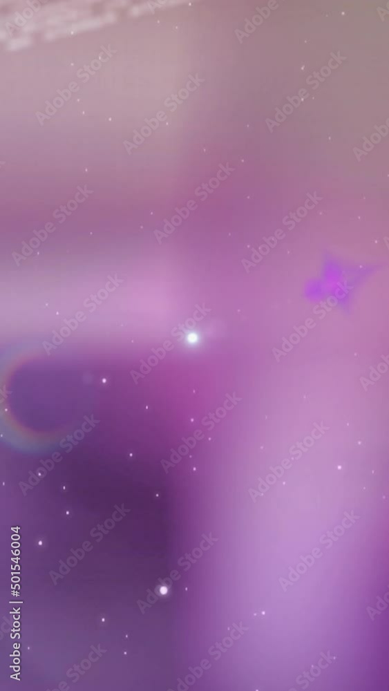 Poster animation of data processing over blurred background