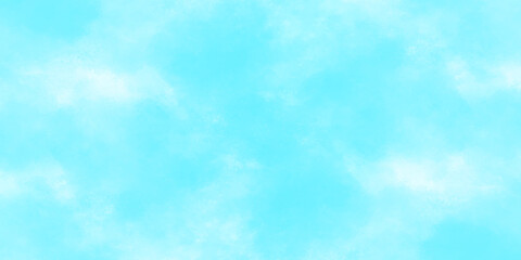 Abstract bright cloudy blue sky shaded watercolor background with space, Beautiful natural white clouds with blue sky, Soft cloud in the sky background blue tone for wallpaper, graphics design.