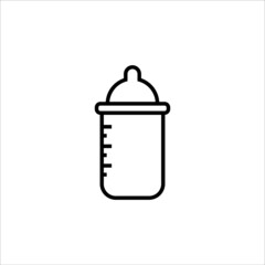 baby bottle icon vector illustration symbol