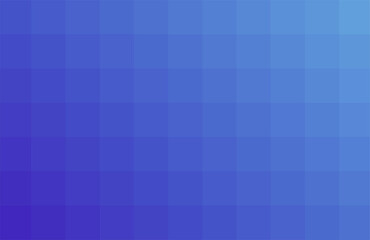 Gradient blue background. Geometric texture from dark to light blue squares. Abstract pattern of square pixels. A backing of mosaic squares for branding, calendar, card, banner, cover, website