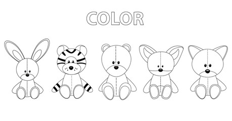 Children toys illustration