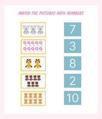 Educational games for children preschool tasks