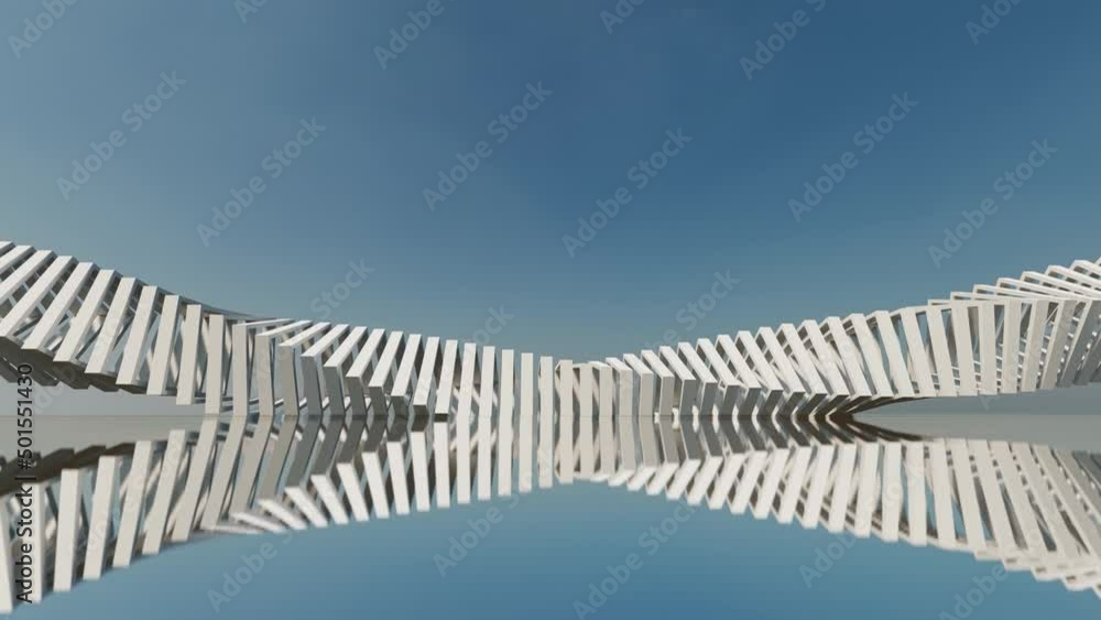 Poster futuristic architecture background mechanically rotating geometric design 3d animation