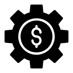 money management glyph icon