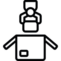 Claw Packaging Box Icon