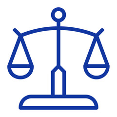 justice scale gradient icon