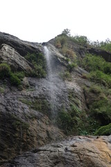 travel scenery of waterfull design for natural and meditation concept