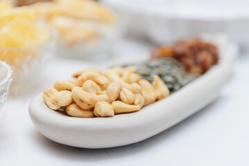 plate of nuts 