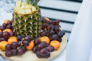 fruit salad on a plate