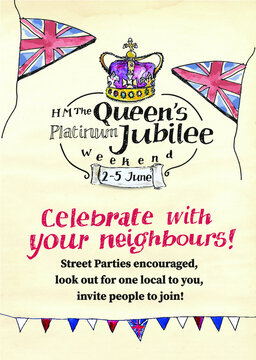 Poster For HM The Queen Platinum Jubilee Weekend Celebrations