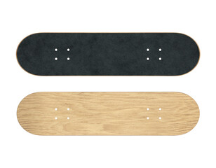 Skateboard close-up board without wheels, 3d render