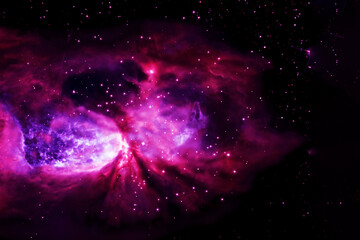Beautiful bright space nebula. Elements of this image furnished by NASA