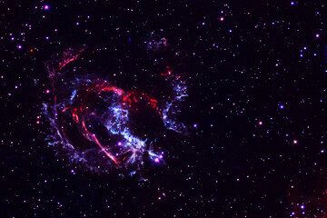 Beautiful bright space nebula. Elements of this image furnished by NASA