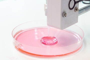 3D  bioprinting is the use of 3D printing  techniques to combine cells, growth factors,   biomaterials to fabricate biomedical parts