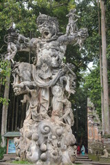 Fototapeta na wymiar stone statue in bali