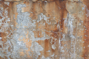 texture of old gray and rusty grunge concrete wall for urban background