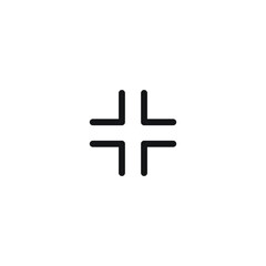 minimize icon icon vector for website symbol presentation
