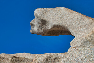 Rocks of Valle della Luna, Capo testa, Sardinia, blue sky