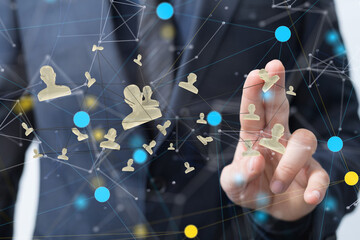 conference Digital Network and data concept