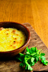 Typical American macaroni and cheese