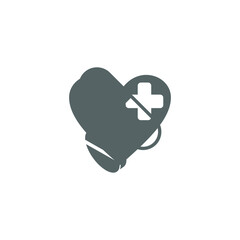 simple icon with health and medicine theme