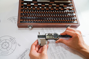Digital micrometers and digital vernier calipers perform calibration on block grades,Gauge Blocks...