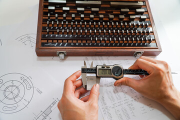 Digital micrometers and digital vernier calipers perform calibration on block grades,Gauge Blocks...