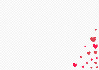 Pink Hearts Vector Transparent Backgound. Cut