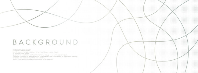 Light textured wave silver white vector background banner template