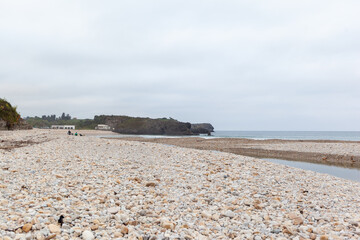 Beach of San Antolin, Naves, Llanes, Asturias, Spain