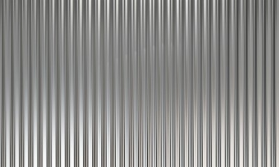 Corrugated metal texture galvanize steel 3D render Background