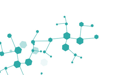 Obraz premium Science Medical Vector White Background. Dna