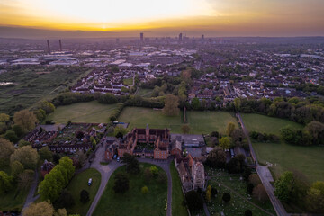 Aerial Shot Of Croydon Skyline