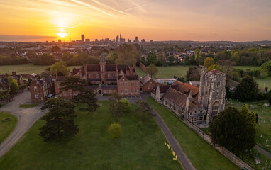 Aerial Shot Of Croydon Skyline