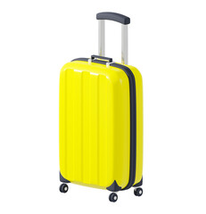 3Dイラストレーションで構成されたキャリーケースのイメージ。