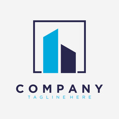 Abstract Initial Letter B Logo. Blue Geometric Shape Lowercase. Usable for Business and Branding Logos. Flat Vector Logo Design Template Element.