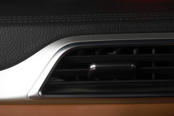 Obraz na płótnie Canvas close-up car air conditioning is cool