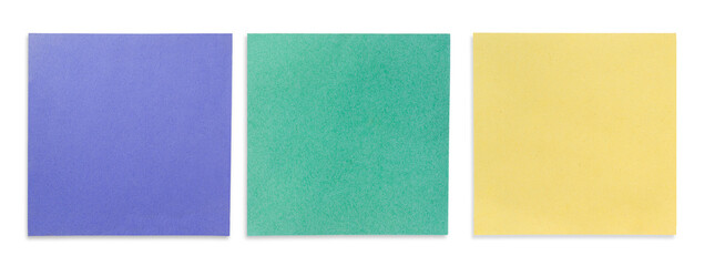 Three leaflets stickers for notes