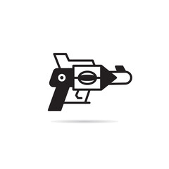 space gun and blaster icon vector illustration
