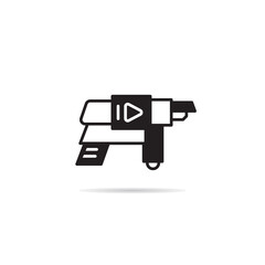 space gun and blaster icon vector illustration