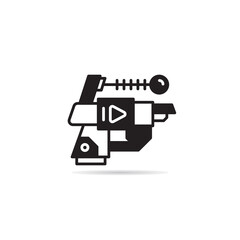 raygun and space gun icon vector illustration