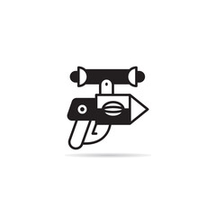 space gun and blaster icon vector illustration