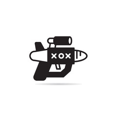 ray gun and space gun icon vector illustration