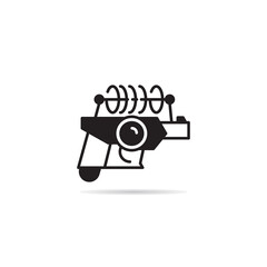 ray gun and space gun icon vector illustration