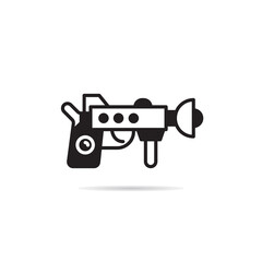 ray gun and space gun icon vector illustration