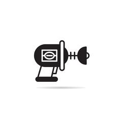 space gun and blaster icon vector illustration
