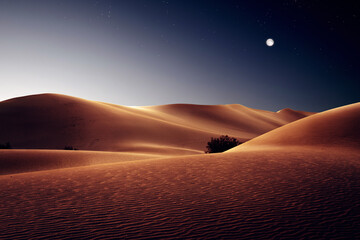 view of nice sands dunes at Sands Dunes National Park, California