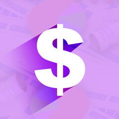 2d rendering usd Dollar symbol 
