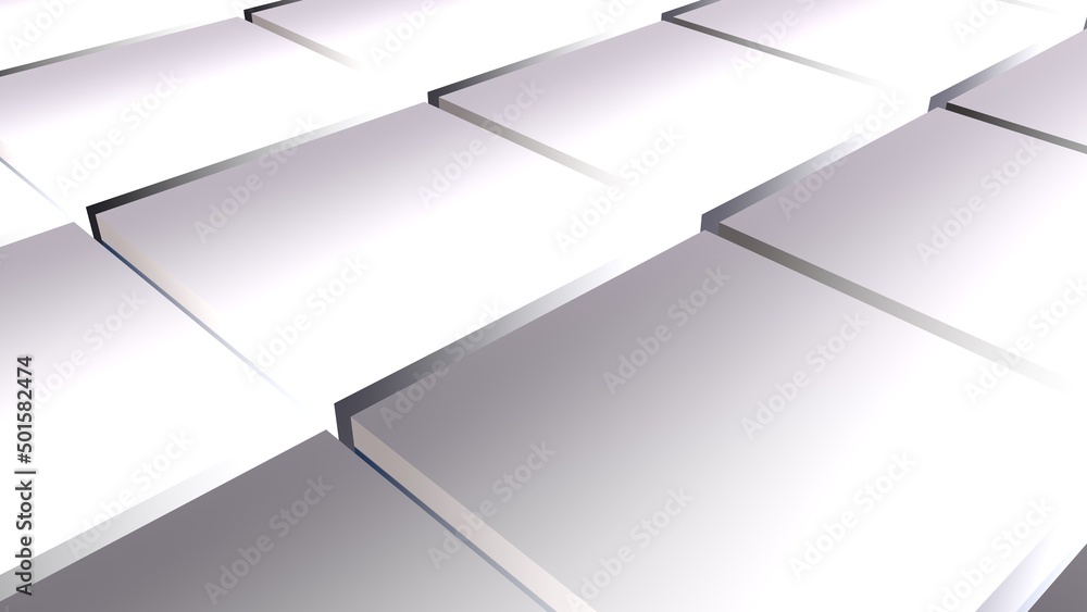 Poster abstract background from gradient cubes. 3d rendering.